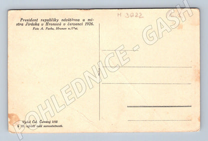 Pohlednice prezident u Aloise Jiráska 1926 (M3622)