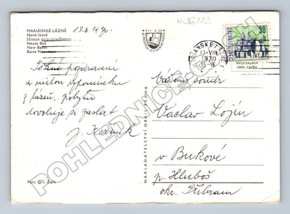Pohlednice Mariánské Lázně Nové lázně 1970 (M36223)