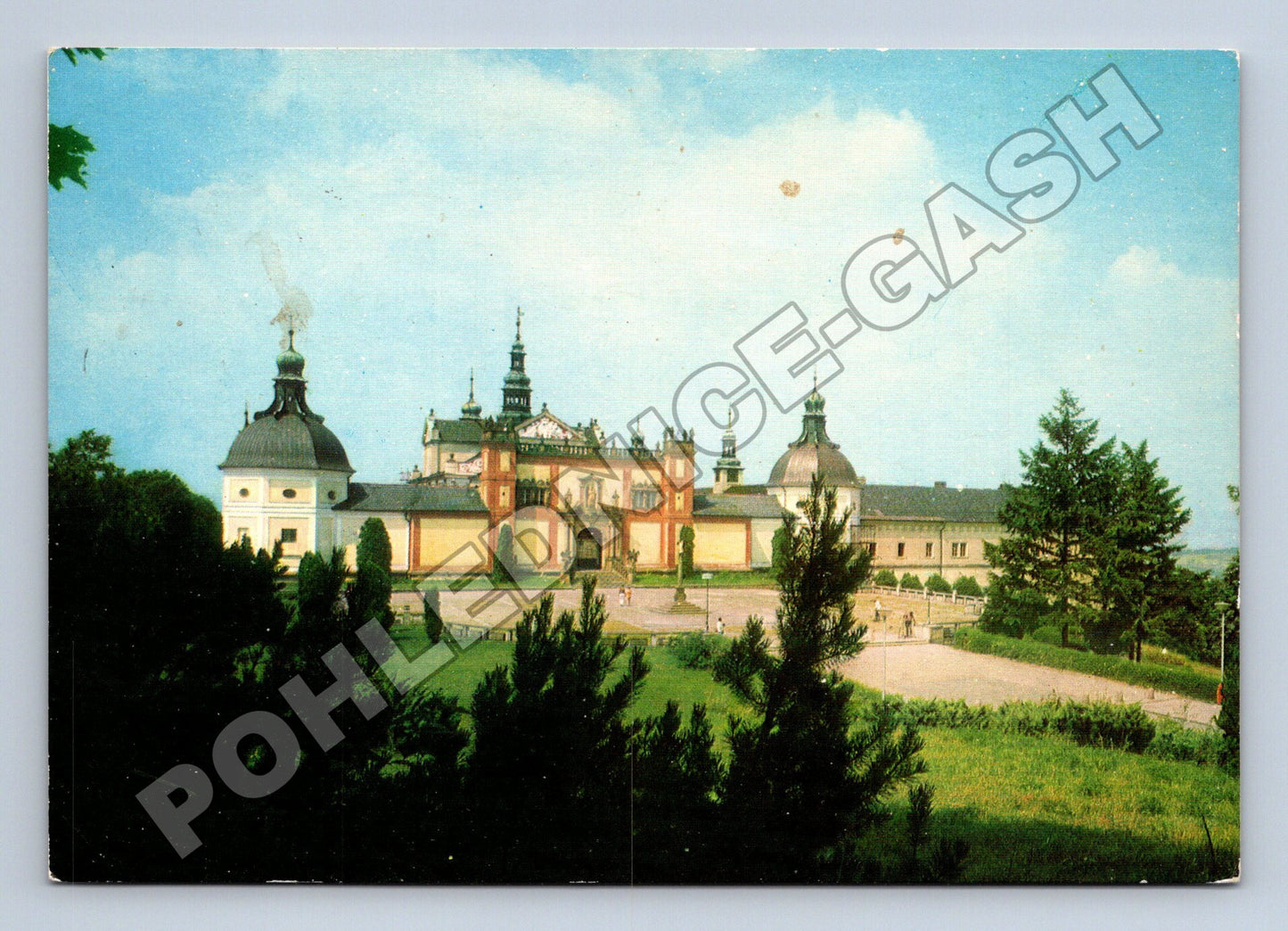 Pohlednice Příbram Svatá Hora průčelí basiliky 1961 (M36224)