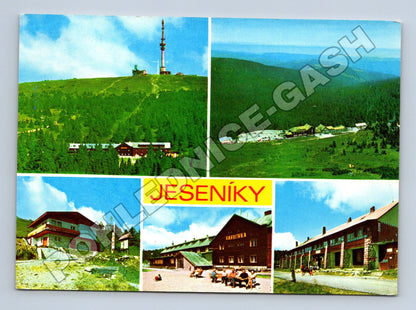 Pohlednice Jeseníky Praděd Barborka chaty 1980 (M36240)