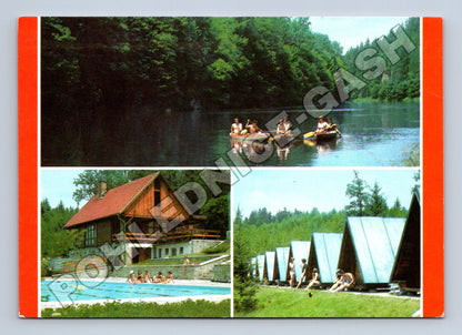 Pohlednice Poněšice u Hluboké n/Vltavou akademie AMU 1988 (M36243)