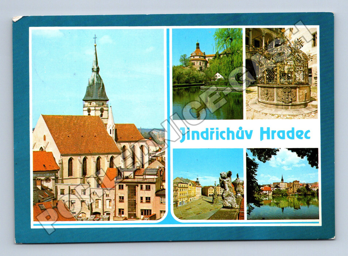 Pohlednice Jindřichův Hradec koláž pohledů (M36244)