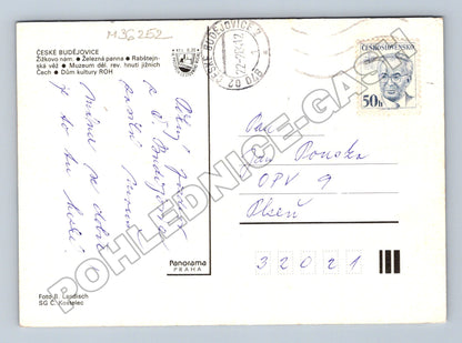 Pohlednice České Budějovice panorama 1987 (M36252)