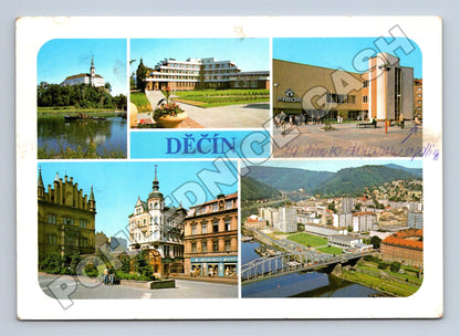 Pohlednice Děčín multi-pohled 1986 (M36253)