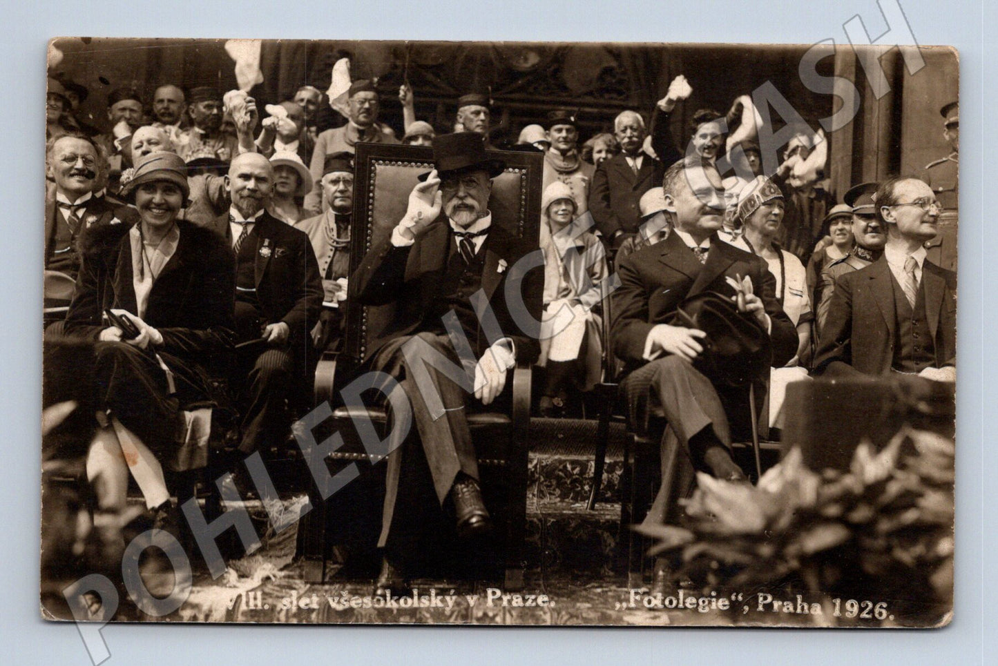 Pohlednice VIII slet Praha 1926 T G Masaryk (M3626)