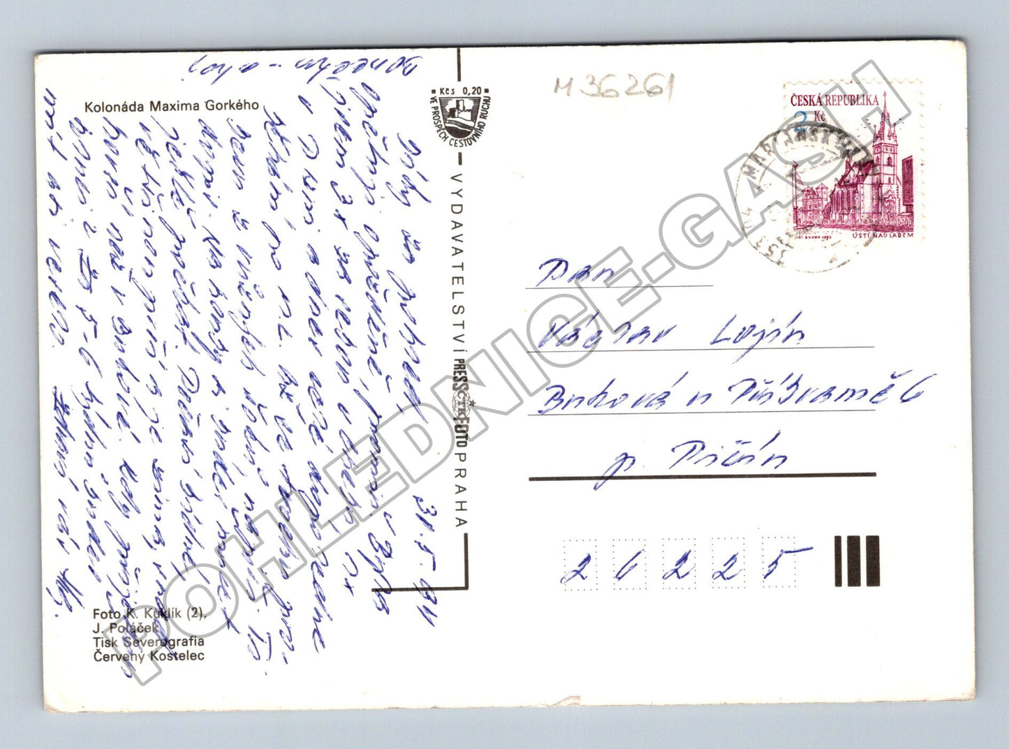 Pohlednice Mariánské Lázně Kolonáda Maxima Gorkého (M36261)