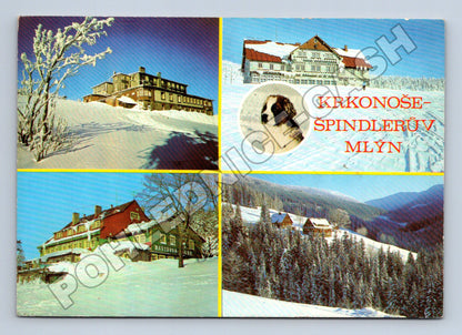 Pohlednice Krkonoše Špindlerův Mlýn zimní motiv (M36278)