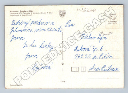 Pohlednice Krkonoše Špindlerův Mlýn zimní motiv (M36278)