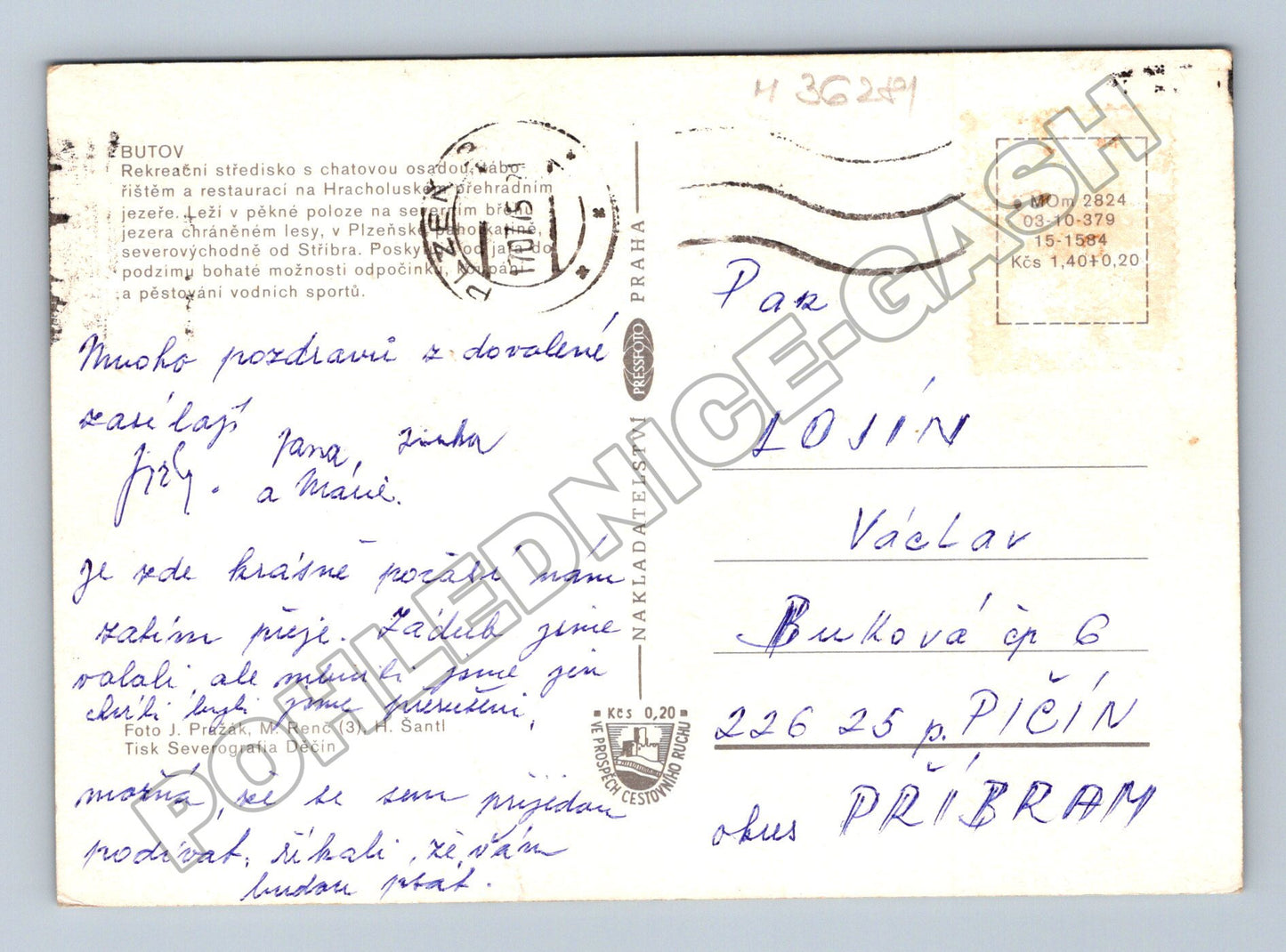 Pohlednice Butov rekreační oblast 1981 (M36281)