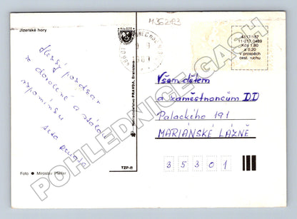 Pohlednice Jizerské hory různé motivy 198? (M36283)