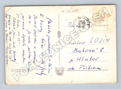 Pohlednice Karlovy Vary koláž motivů 1968 (M36285)