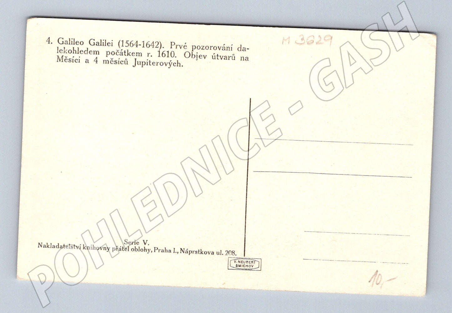 Pohlednice Galileo Galilei Serie V (M3629)