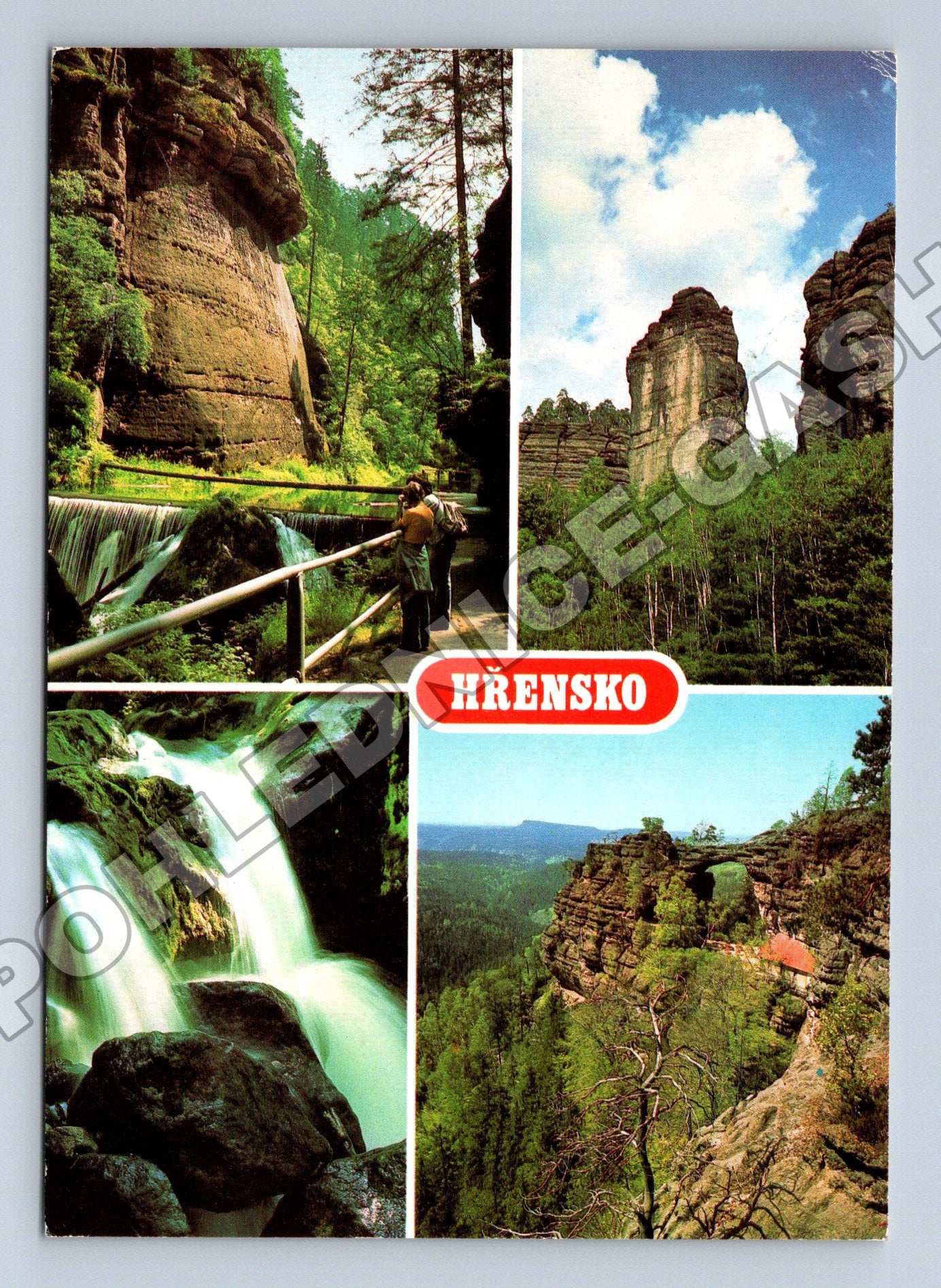 Pohlednice Hřensko Divoká soutěska Pravčická brána (M36291)