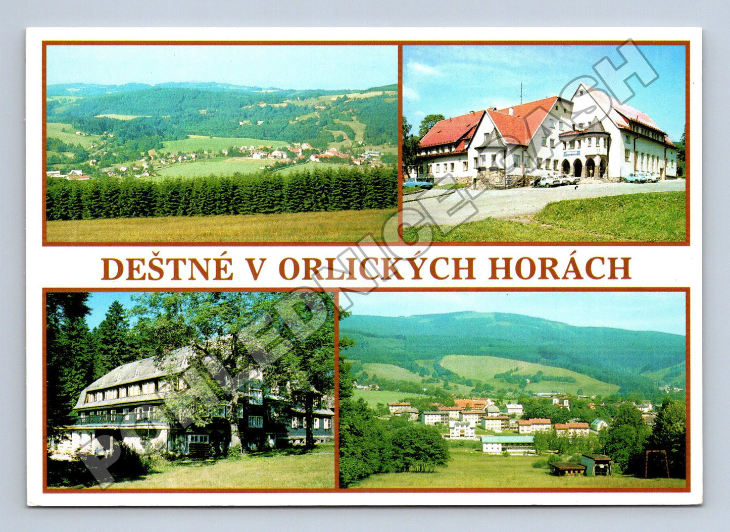 Pohlednice Deštné v Orlických horách více pohledů 196x (M36292)