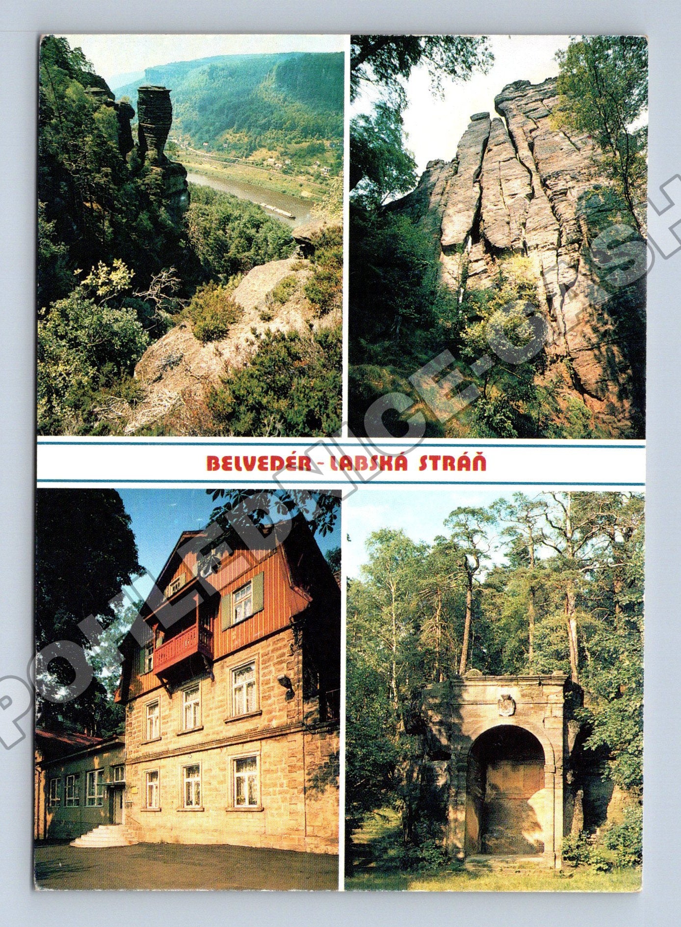 Pohlednice Labská stráň Belvedér krajina (M36294)