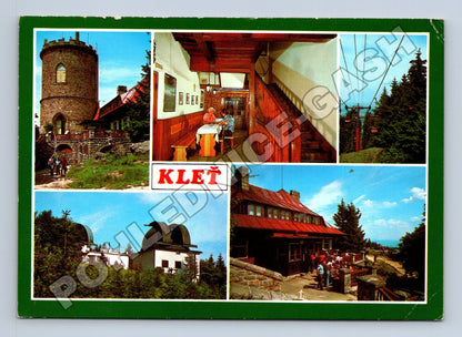 Pohlednice Kleť horská chata rozhledna hvězdárna 1991 (M36298)