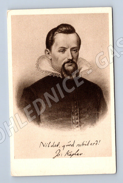 Pohlednice Johannes Kepler portrét citát (M3630)