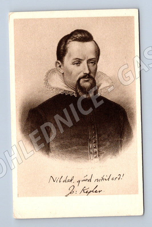 Pohlednice Johannes Kepler portrét citát (M3630)
