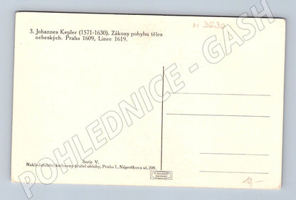 Pohlednice Johannes Kepler portrét citát (M3630)