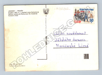 Pohlednice Jeseníky Praděd různé pohledy 1983 (M36302)