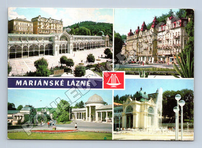 Pohlednice Mariánské Lázně různé pohledy 1981 (M36306)