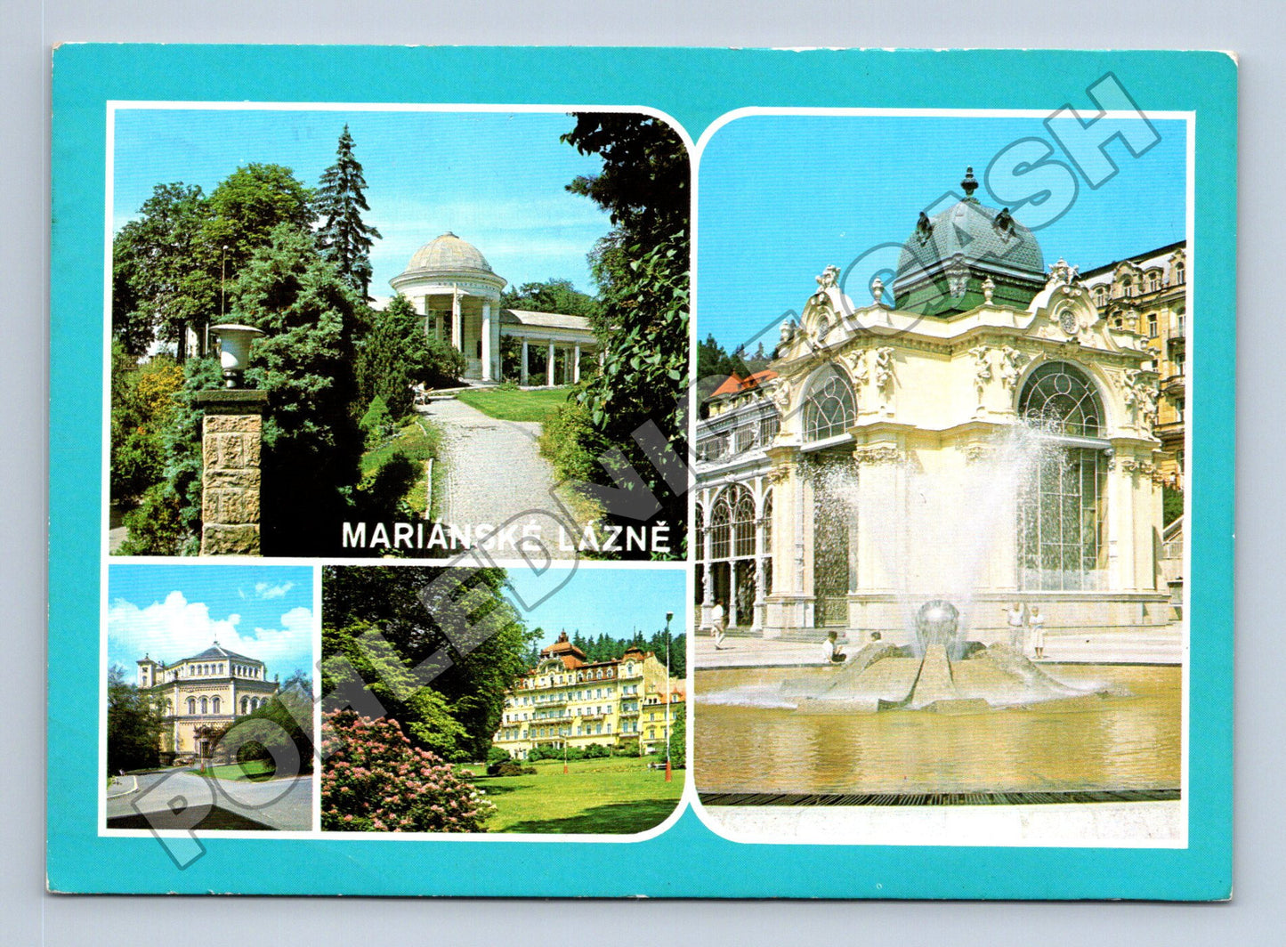 Pohlednice Mariánské Lázně hlavní motivy 1967 (M36309)