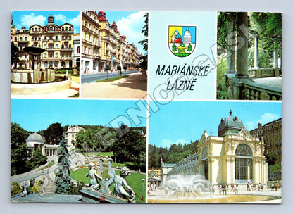 Pohlednice Mariánské Lázně různé pohledy 1987 (M36310)
