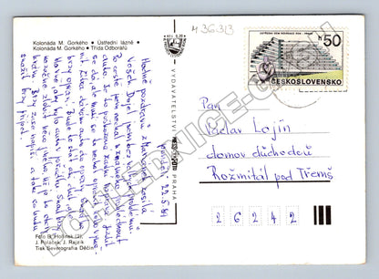 Pohlednice Mariánské Lázně Kolonáda M. Gorkého 1981 (M36313)