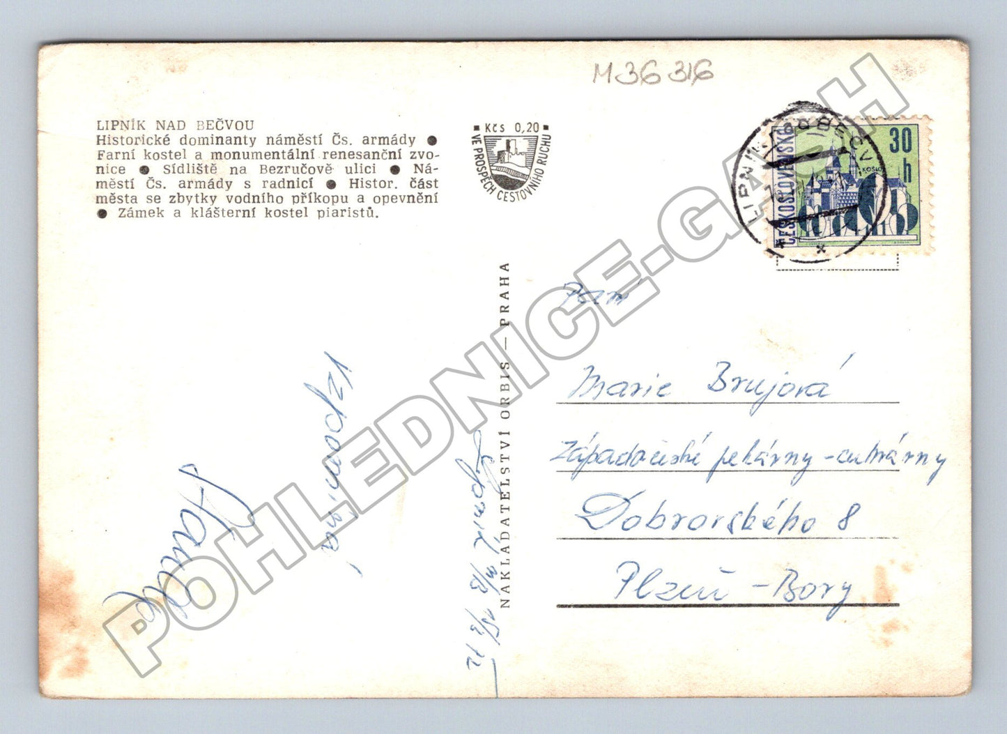 Pohlednice Lipník nad Bečvou různé pohledy (M36316)