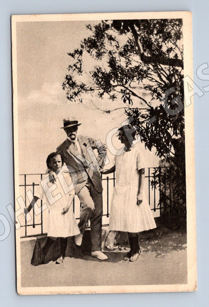 Pohlednice Masaryk s vnučkami 1924 (M3632)