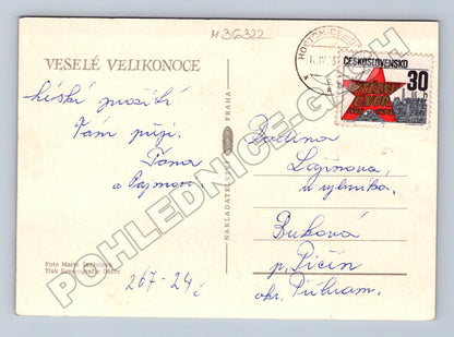 Pohlednice Velikonoce 1937 (M36322)