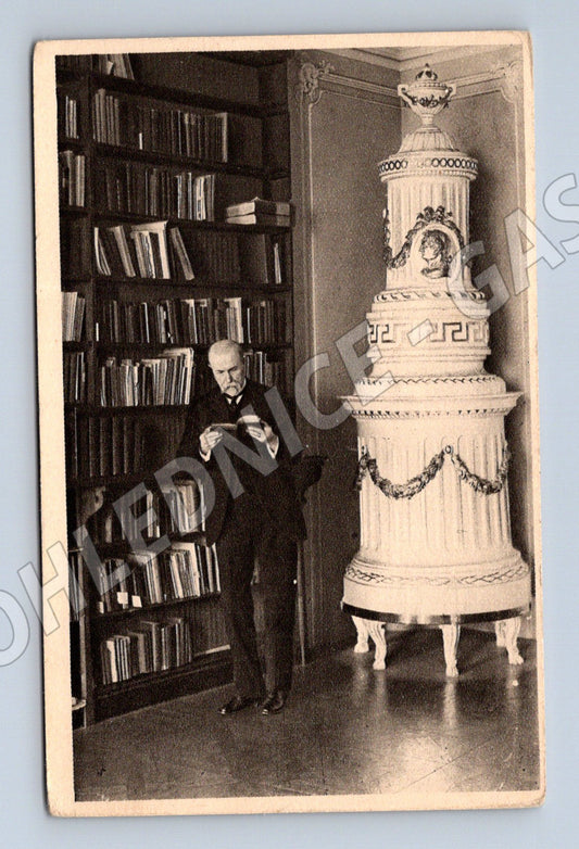 Pohlednice Masaryk v knihovně Lány 1922 (M3633)