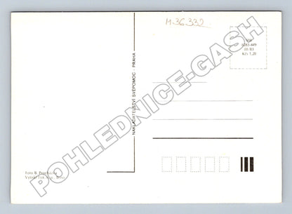 Pohlednice Velikonoce vejce a kočičky 1983 (M36332)