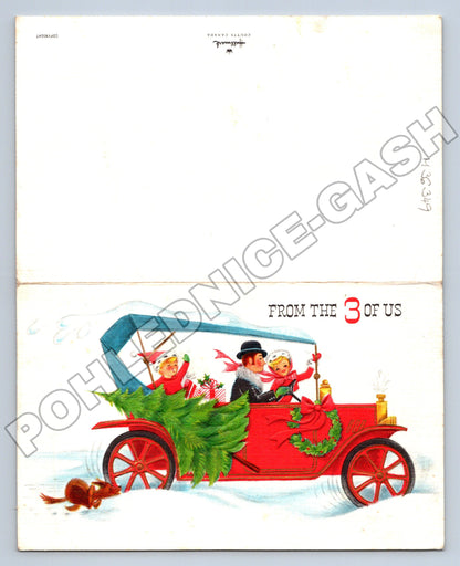 Pohlednice Kanada Vánoční motiv s autem (M36349)