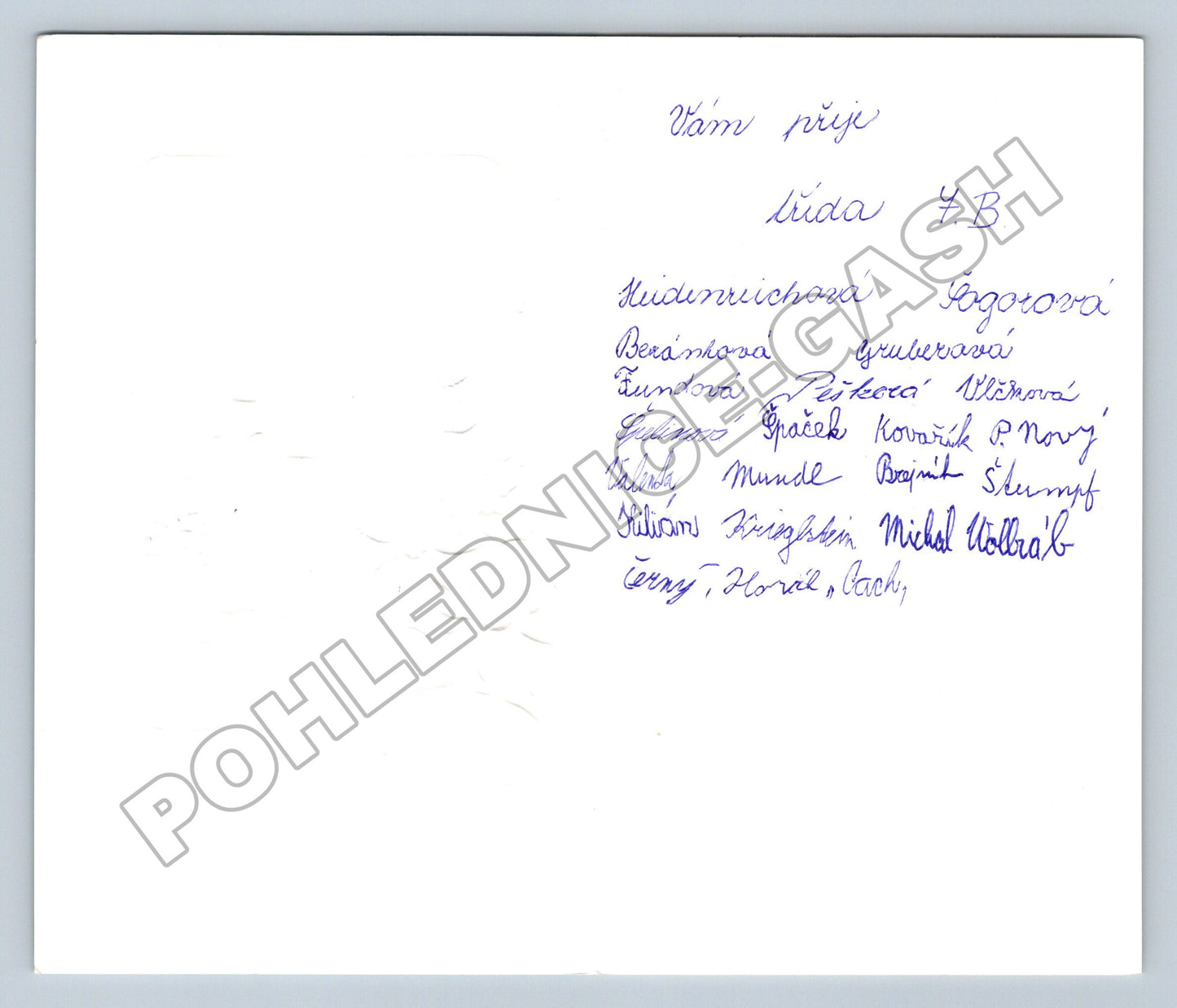 Pohlednice Vánoční přání třída 4.B (M36356)