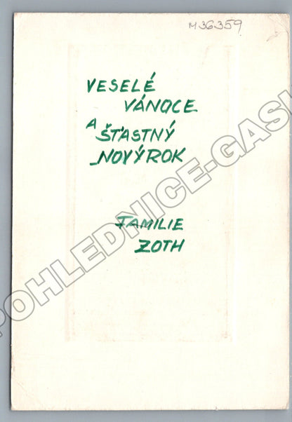 Pohlednice Andělé hudebníci mozaika Vánoce (M36359)
