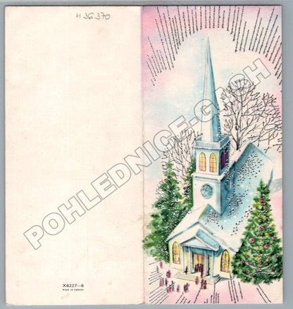 Pohlednice Vánoční motiv kostel (M36370)