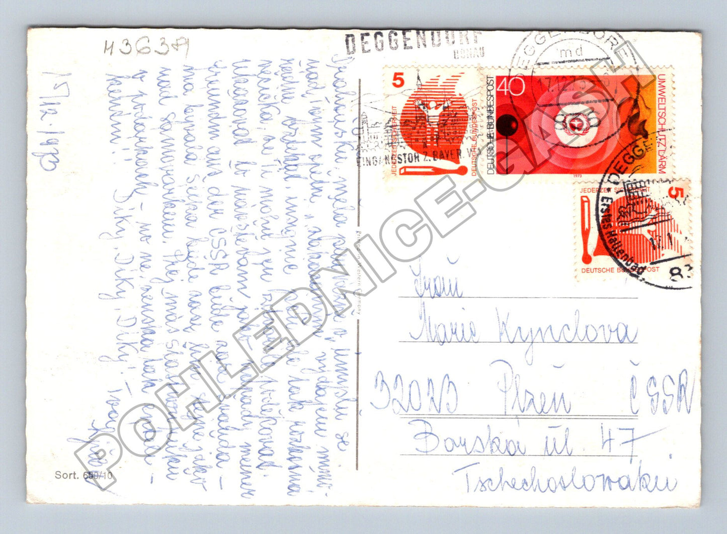 Pohlednice Německo vánoční přání 1970 (M36381)