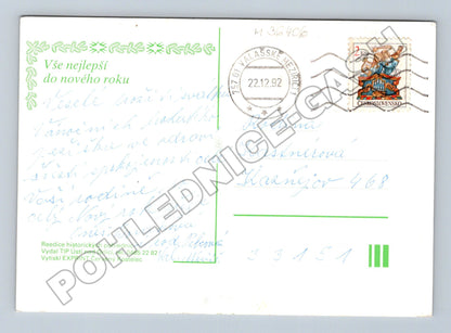 Pohlednice Novoroční 1. Leden 1992 (M36406)