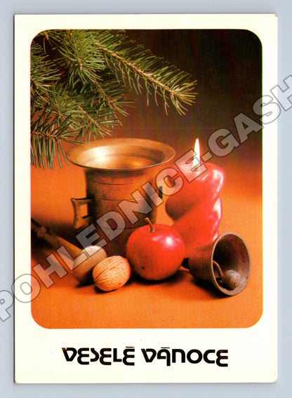 Pohlednice Vánoční motiv 1986 (M36418)