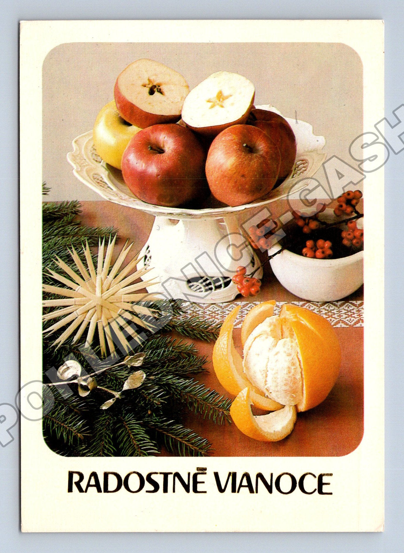Pohlednice Radostné Vánoce 1988 (M36419)