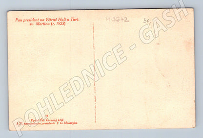 Pohlednice Masaryk Větrné hole 1923 (M3642)