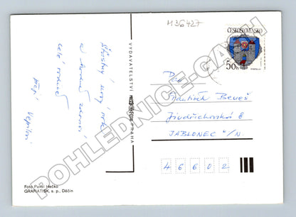 Pohlednice Šťastný Nový Rok s hodinami a sklenicemi (M36427)