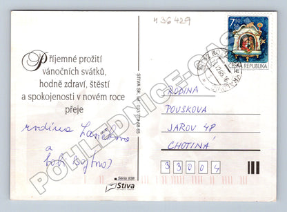 Pohlednice Vánoční svátky svíčky 2005 (M36429)