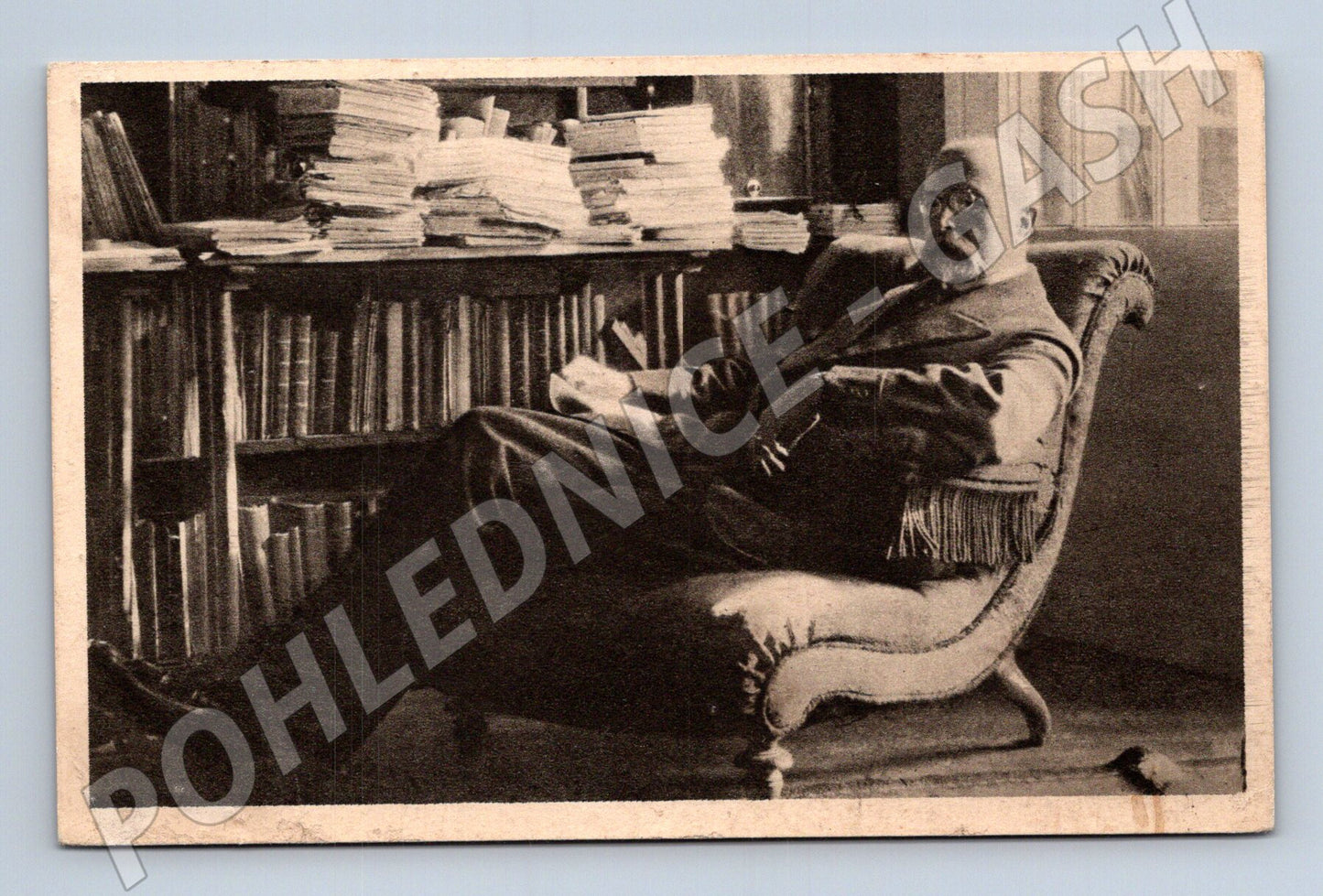 Pohlednice Masaryk pracovna 1914 (M3643)