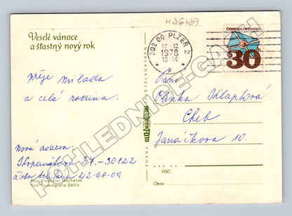 Pohlednice Vánoční zátiší 1978 (M36439)
