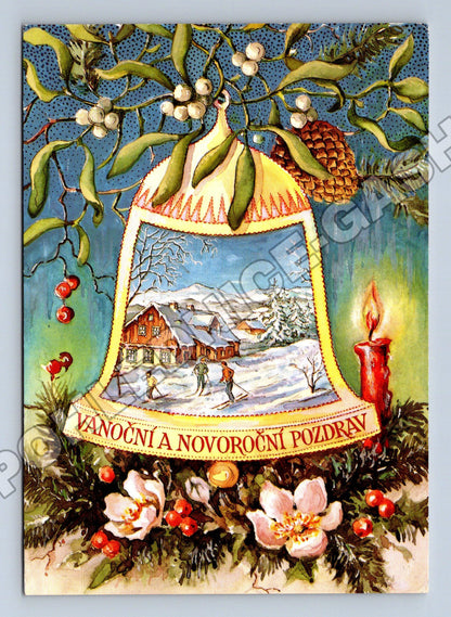 Pohlednice Vánoční a Novoroční motiv 2003 (M36445)