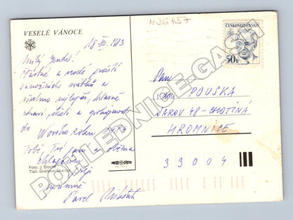 Pohlednice Vánoční zátiší 1983 (M36457)