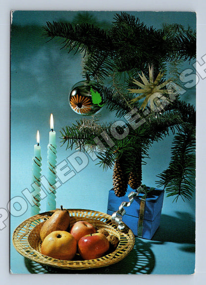Pohlednice Vánoční zátiší 1987 (M36475)