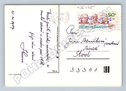 Pohlednice Vánoční zátiší 1987 (M36475)